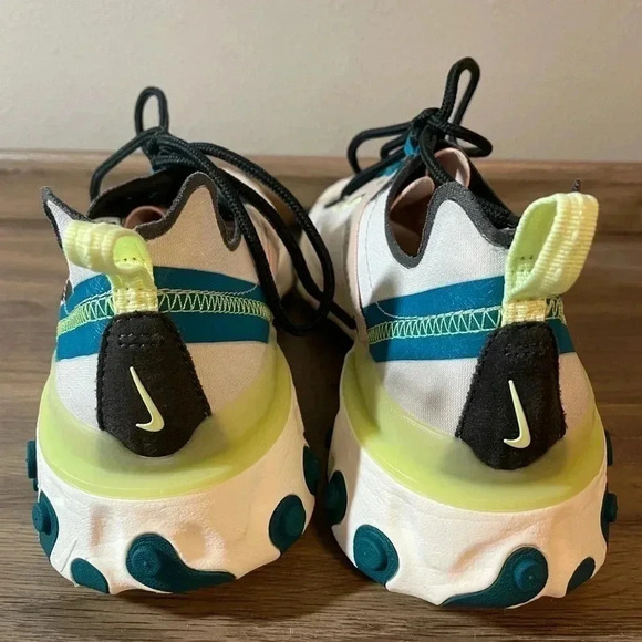 Nike React Element 55 Fossil Stone/Grey/Green BQ2728-202 Women's Sz 8.5 - Picture 8 of 9
